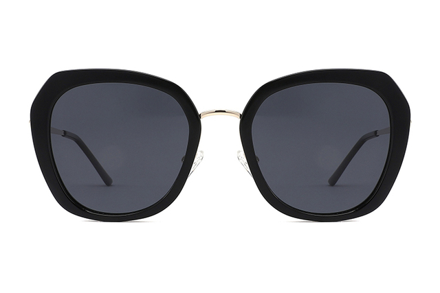 Óculos de sol de metal de acetato feminino Uv400-YD1043T