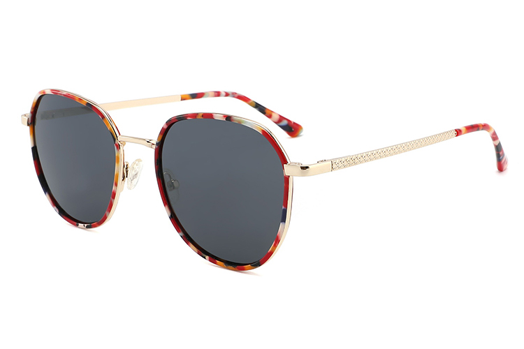 Óculos de sol de metal acetato-FG1102T