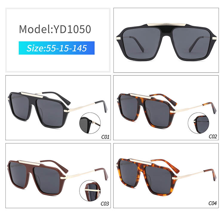 Vidros de acetato e metal YD1050