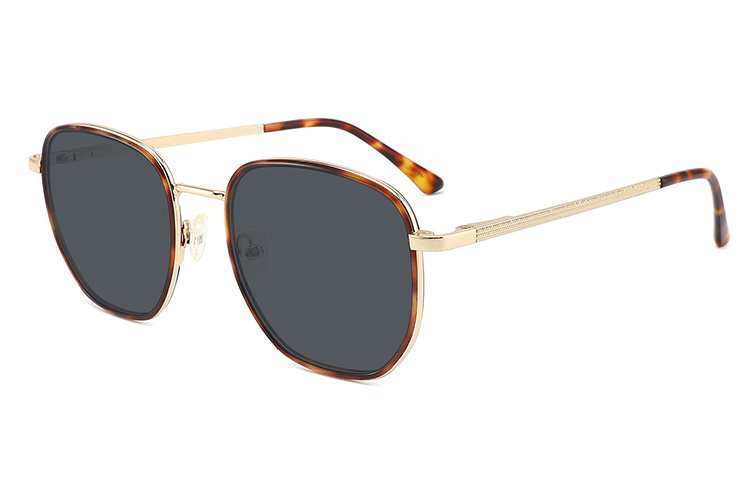 Óculos de sol de metal acetato-FG1103T