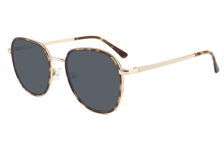 Óculos de sol de metal acetato-FG1104T