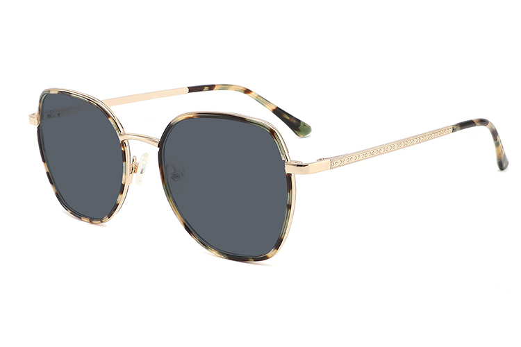 Óculos de sol de metal acetato-FG1109T
