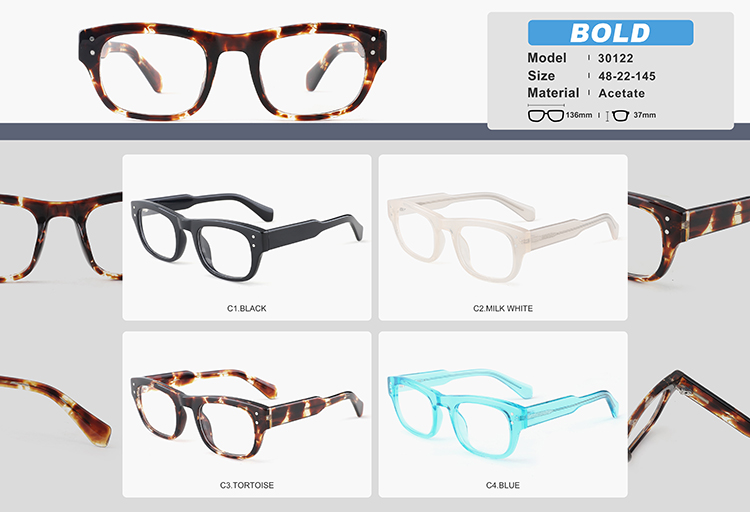 Arma&ccedil;&otilde;es de &oacute;culos de acetato no atacado YC30122