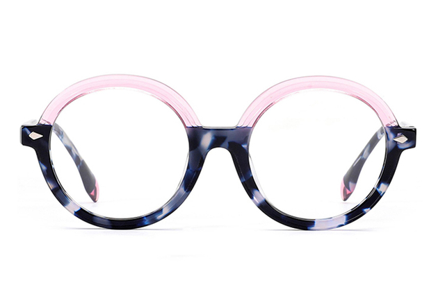 Óculos redondos de acetato