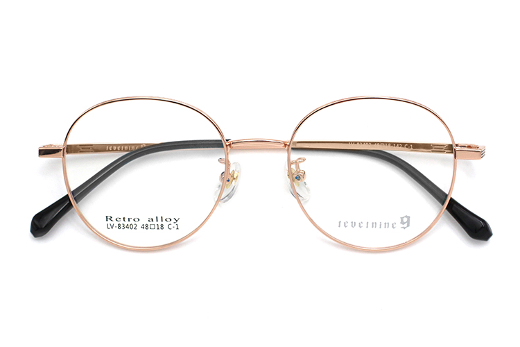 Arma&ccedil;&atilde;o de &oacute;culos de metal - ouro