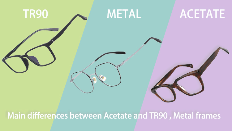 Quais s&atilde;o as principais diferen&ccedil;as entre as arma&ccedil;&otilde;es de acetato e as arma&ccedil;&otilde;es TR90?