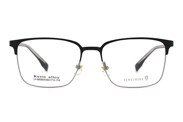 Óculos com Armação Quadrada de Metal LevelNine S83653