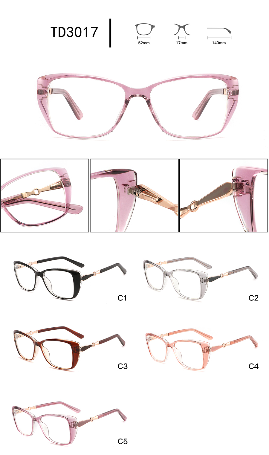 arma&ccedil;&otilde;es de &oacute;culos vintage baratas TD3017