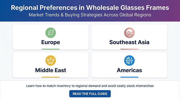 Preferências regionais em armações de óculos no atacado: tendências de mercado e estratégias de compra em regiões globais