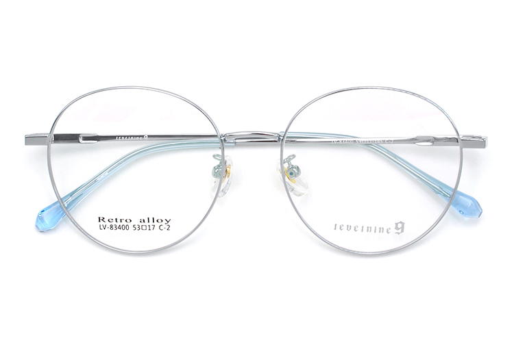 Estrutura &Oacute;ptica Met&aacute;lica - Prata e Azul