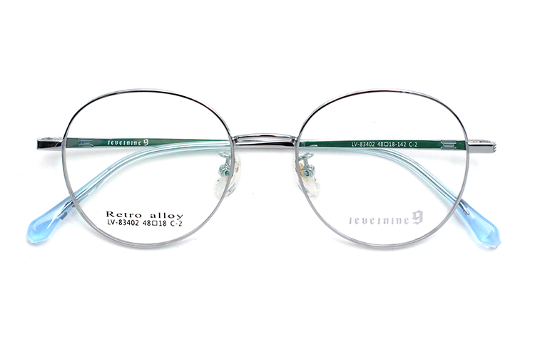 Arma&ccedil;&atilde;o de &oacute;culos de metal - prata