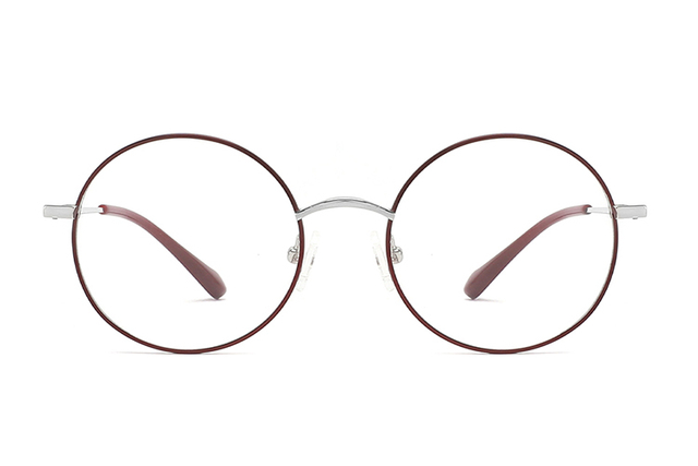 Armações de óculos redondos de titânio