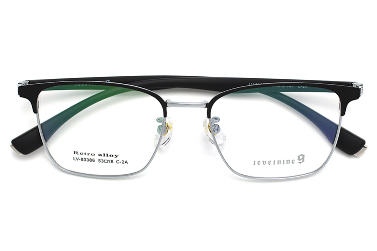 Moldura Ret&acirc;ngulo Chasma - Preto e Prata