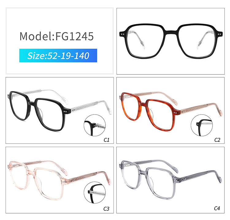 FG1245 - &oacute;culos de aros grossos