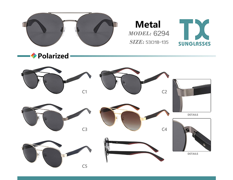 &Oacute;culos de sol de metal por atacado 6294