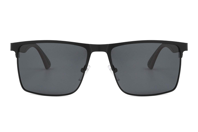 Óculos de sol retangulares de metal