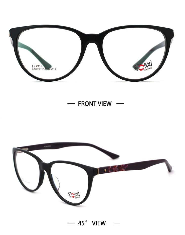 arma&ccedil;&atilde;o de &oacute;culos de acetato de prescri&ccedil;&atilde;o SKU-A15 