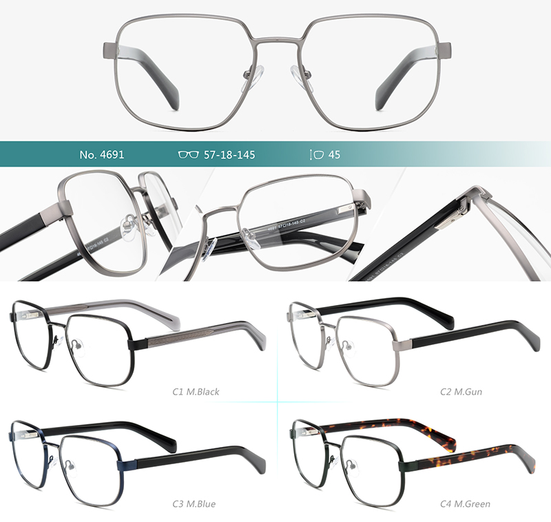 Arma&ccedil;&otilde;es de &oacute;culos de metal no atacado 4691