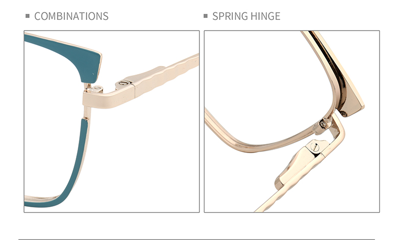 Arma&ccedil;&otilde;es de &oacute;culos de metal para olhos de gato