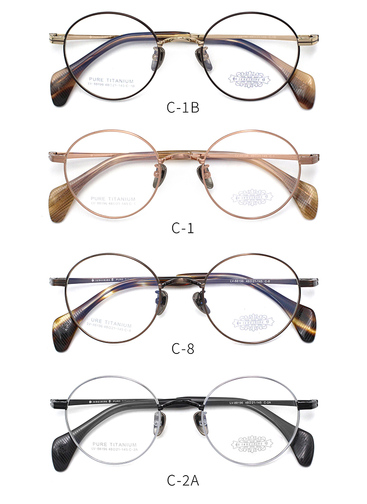 Arma&ccedil;&otilde;es de &oacute;culos de tit&acirc;nio