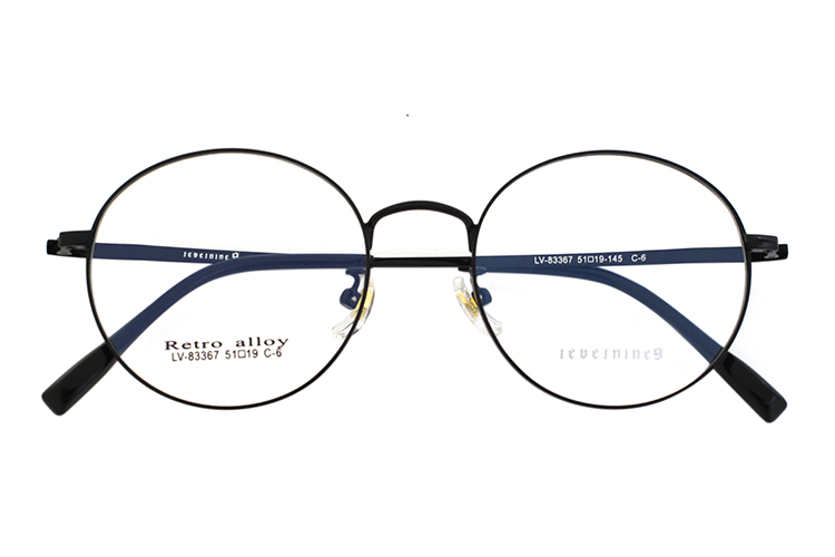 Arma&ccedil;&otilde;es de &oacute;culos redondas - pretas