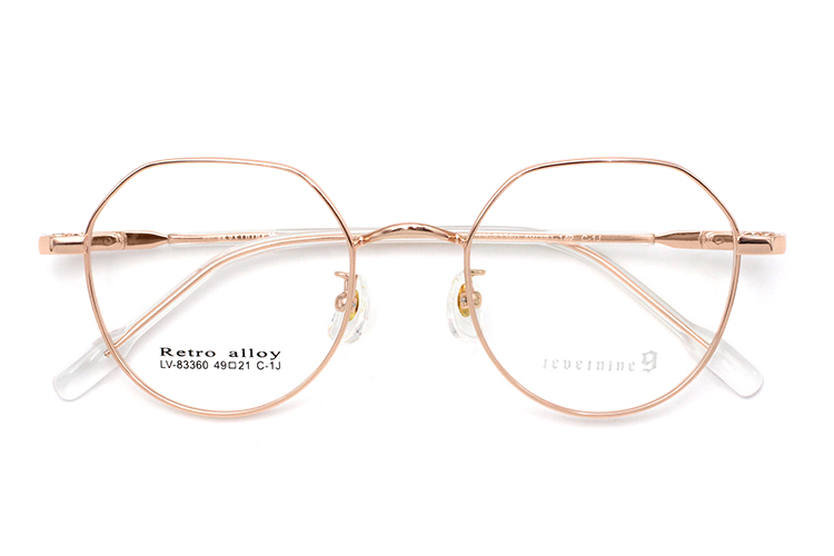 &Oacute;culos de Metal - Ouro Rosa