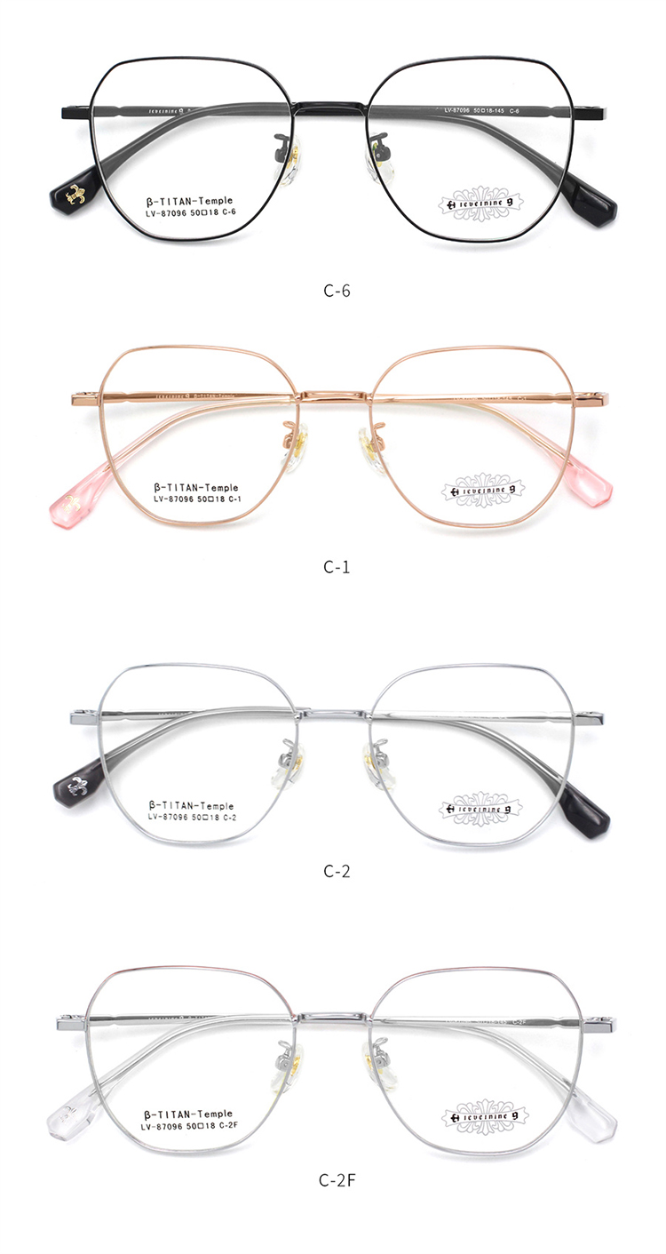 Arma&ccedil;&atilde;o de &oacute;culos &oacute;pticos de tit&acirc;nio