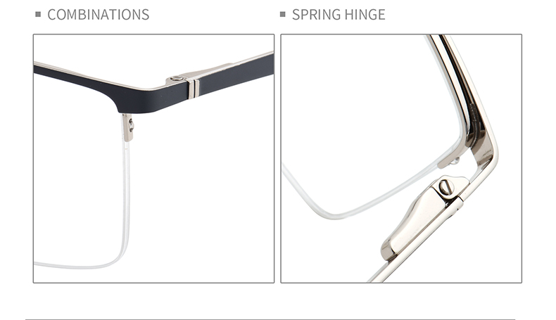 Arma&ccedil;&otilde;es de &oacute;culos sem aro masculino