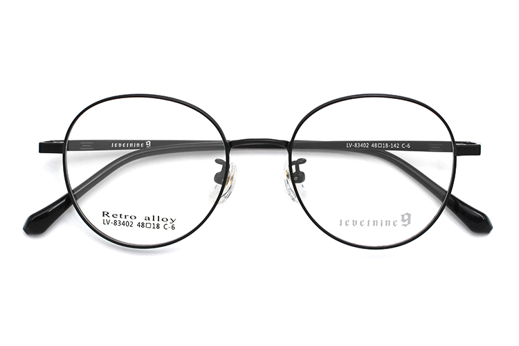 Arma&ccedil;&atilde;o de &oacute;culos de metal - preta