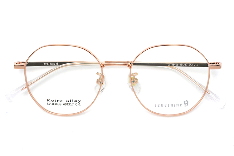 &Oacute;culos com arma&ccedil;&atilde;o de metal - ouro