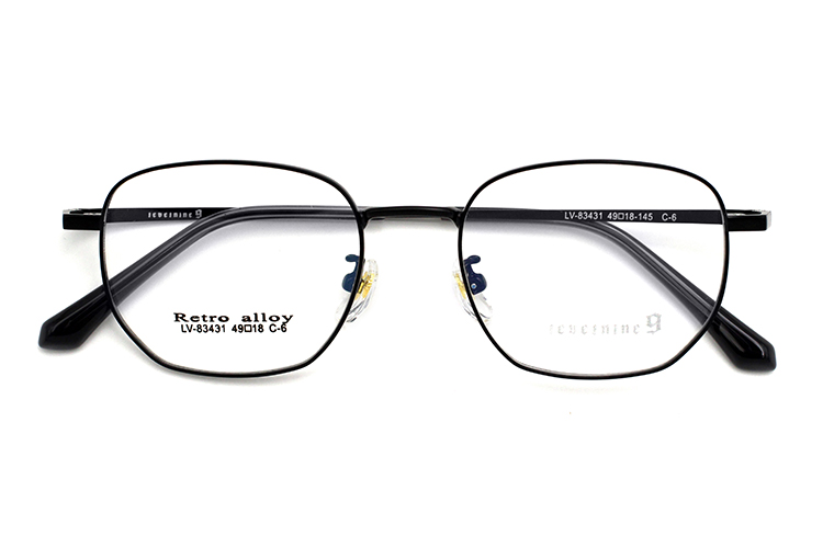 &Oacute;culos &Oacute;pticos Metal - Preto