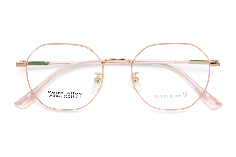 Arma&ccedil;&atilde;o de &Oacute;culos Metal - Rosa Dourado