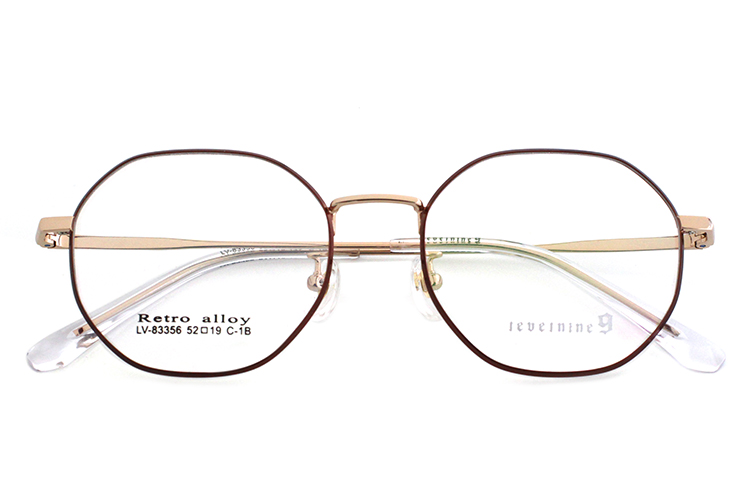 Arma&ccedil;&atilde;o de &Oacute;culos Metal -Vermelho e Dourado