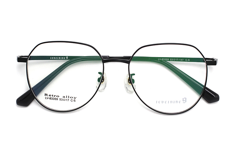 Arma&ccedil;&otilde;es de &oacute;culos masculinas de metal - pretas