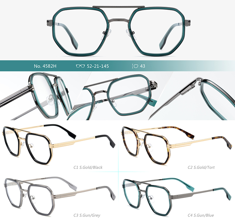 Arma&ccedil;&otilde;es de &oacute;culos de metal no atacado 4582H