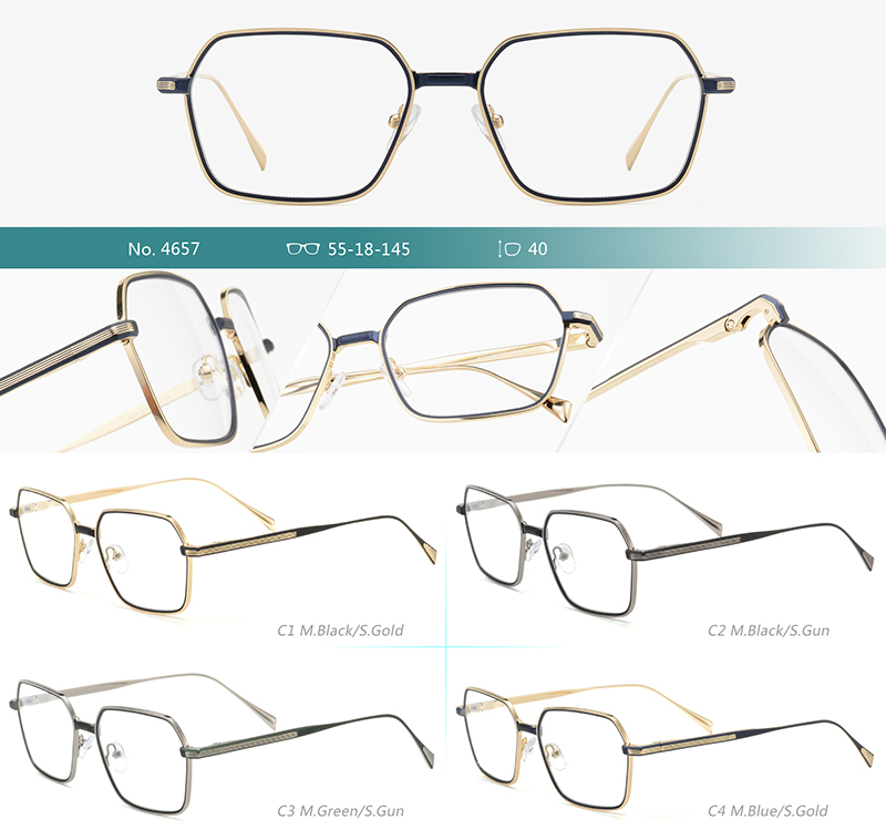 Arma&ccedil;&otilde;es de &oacute;culos de metal no atacado 4657