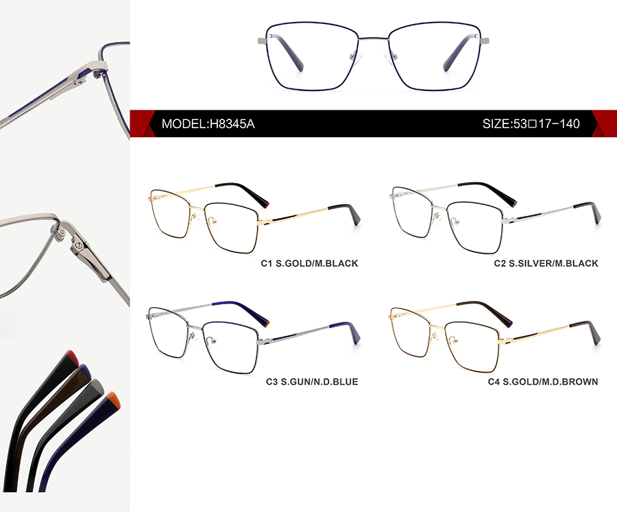 arma&ccedil;&otilde;es de &oacute;culos finas H8345A