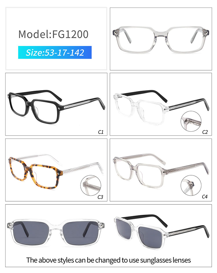 FG1200 - arma&ccedil;&otilde;es &oacute;pticas de acetato