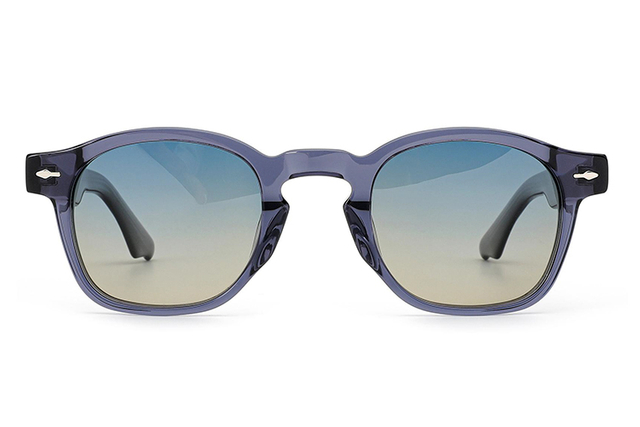 Óculos de sol redondos de acetato