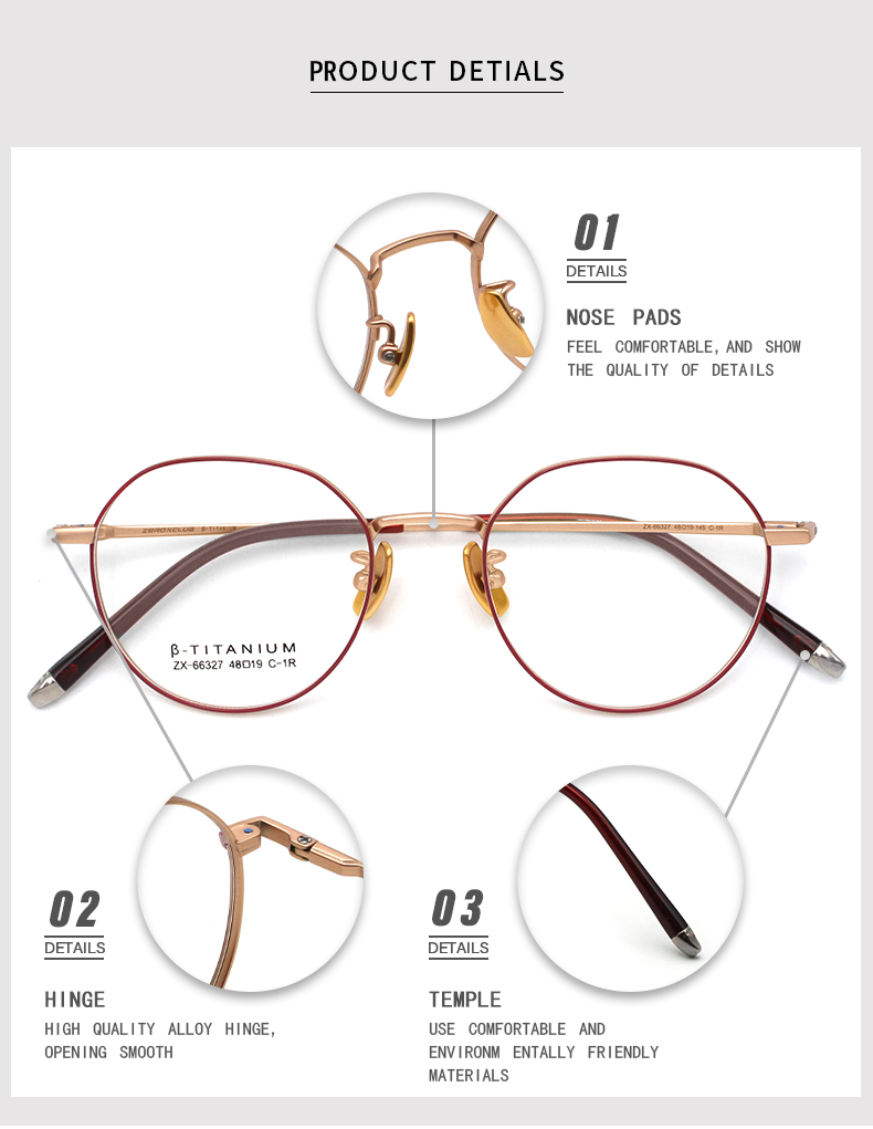 &Oacute;ptica redonda de tit&acirc;nio