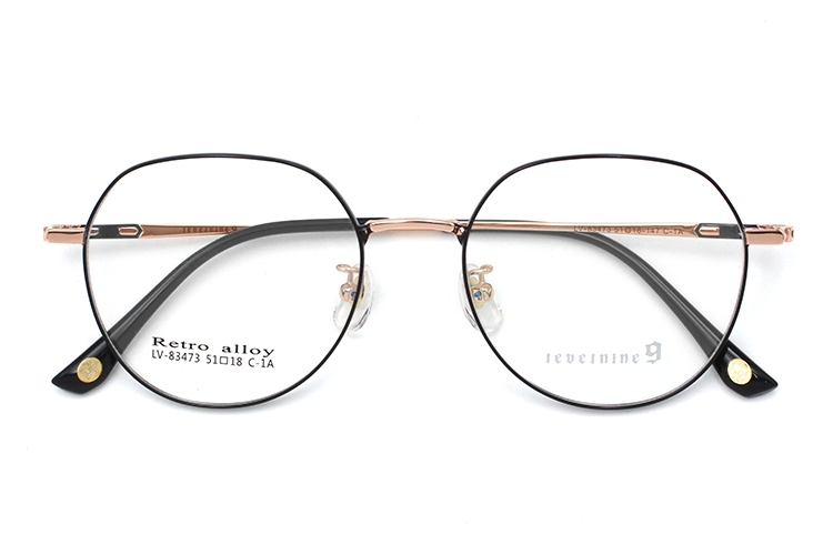 Arma&ccedil;&otilde;es de &oacute;culos de qualidade - preto e dourado