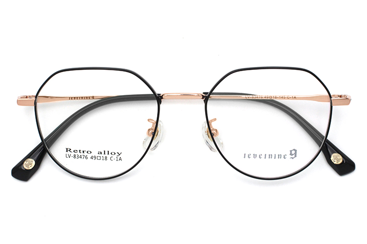 Arma&ccedil;&atilde;o de &Oacute;culos Metal - Preto e Dourado