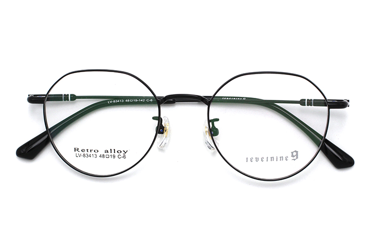 Arma&ccedil;&otilde;es de &oacute;culos redondas masculinas - pretas