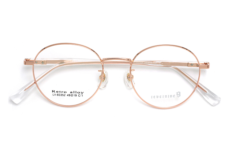 &Oacute;culos de Arma&ccedil;&atilde;o Redonda Metal - Ouro