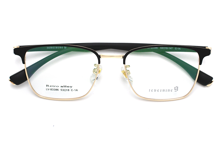 Moldura Ret&acirc;ngulo Chasma - Preto e Dourado