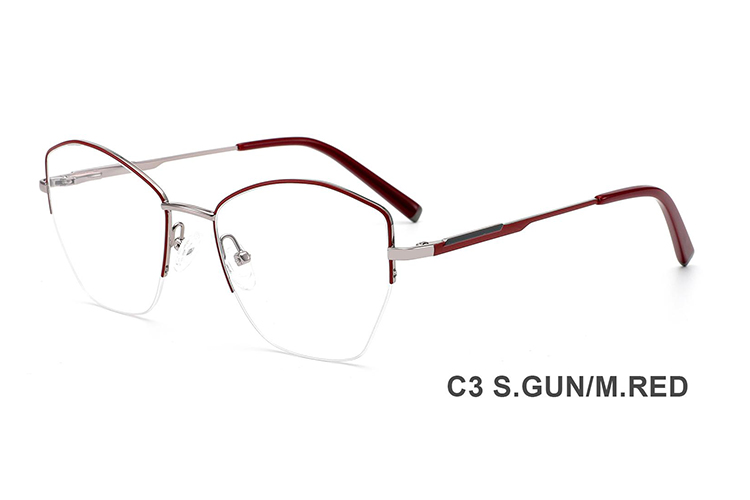 Armações de óculos de metal por atacado H8341B