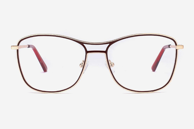 Armações de óculos de metal aviador