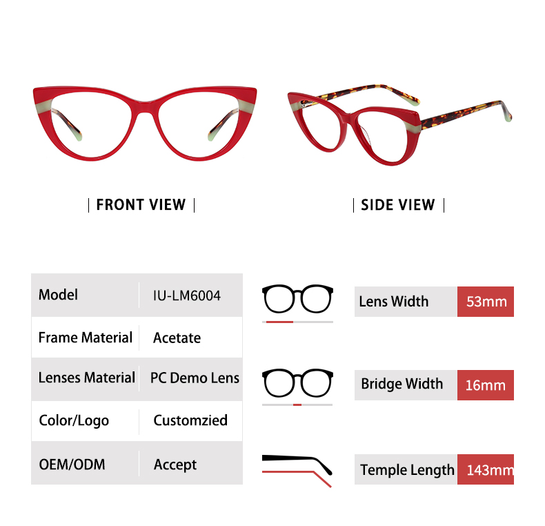 Arma&ccedil;&otilde;es &oacute;pticas Cat Eye_Detials