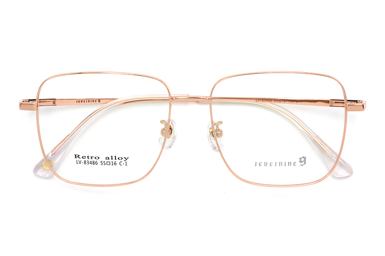 &Oacute;culos de Metal com Aro Integral - Ouro