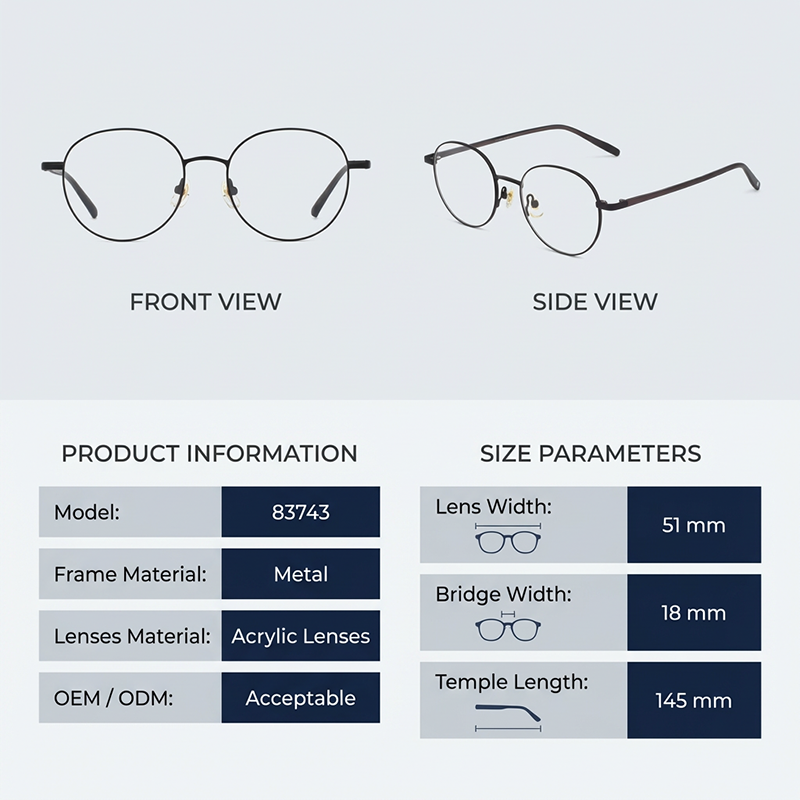 Arma&ccedil;&otilde;es de &oacute;culos de metal LevelNine 8374300001 